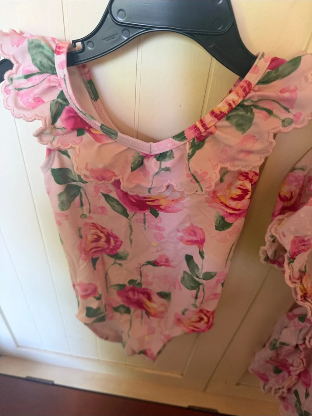 Gymboree Pink Floral swimsuit and matching cover up